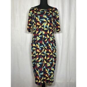 Lularoe Simply Comfortable Size Large Geometric Print Maxi Dress